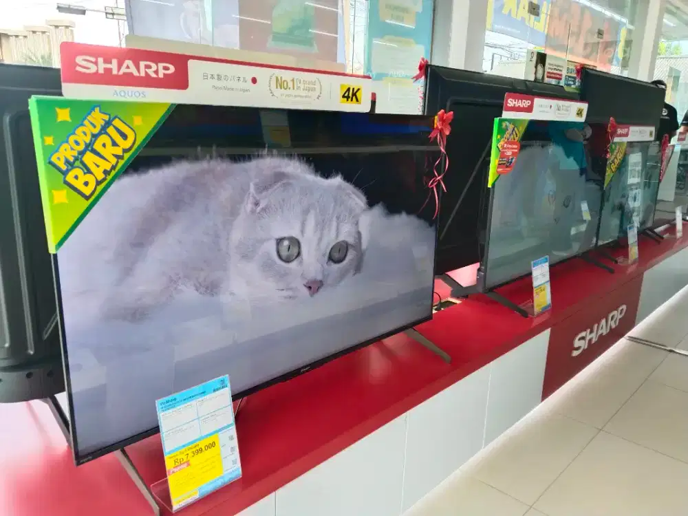 Tersedia TV berbagai merk mulai dari 32inch ready