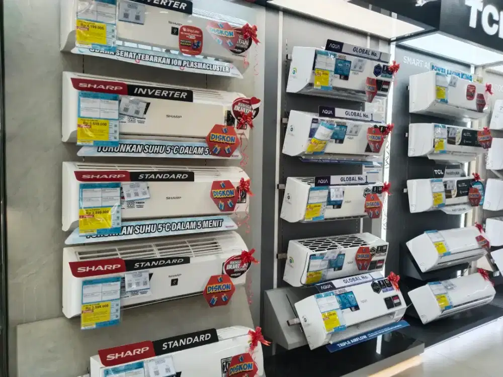 AC Tersedia berbagai merk