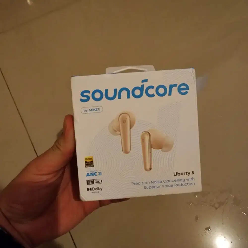 Anker Soundcore Liberty 5 Noise Cancelling  Earbuds TWS like new  Gold