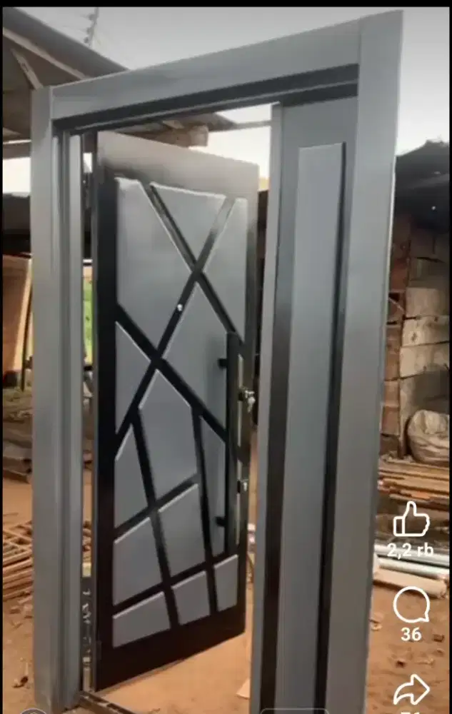 Pintu Rumah Full Besi Duco New