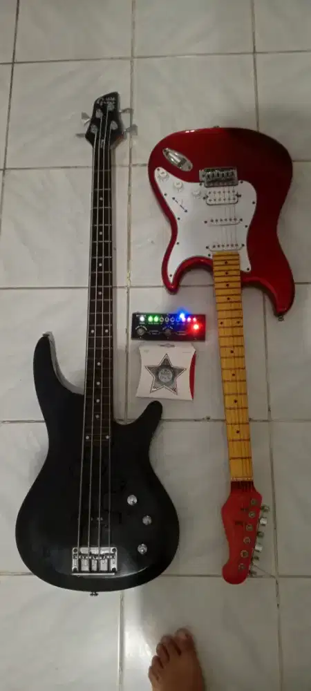 Gitar listrik Scorpion+efec mvave cube baby