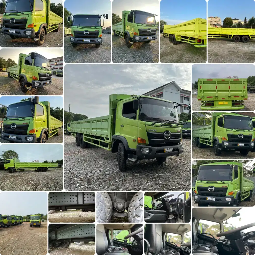 HINO LOHAN FM260JW ASLI LONG BAK TRIWAY 6X4 TRONTON ISTIMEWA SEKALI