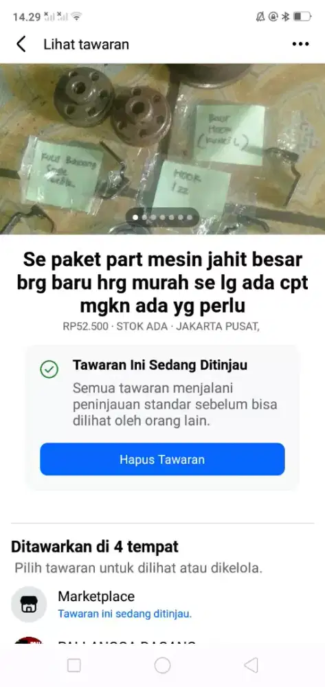 Se paket part mesin jahit besar brg baru hrg murah se lg ada cpt deh