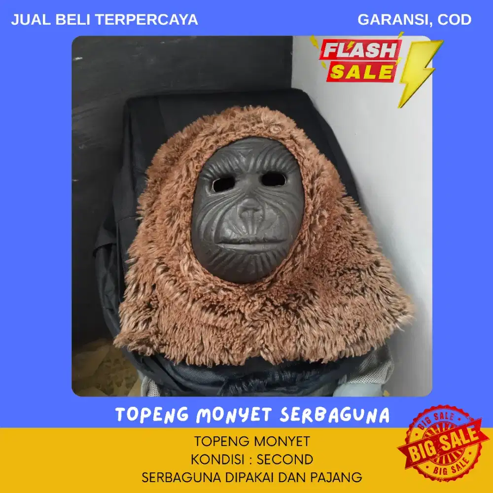 (BISA COD & NEGO 2025) TOPENG MONYET DEKORASI RUMAH