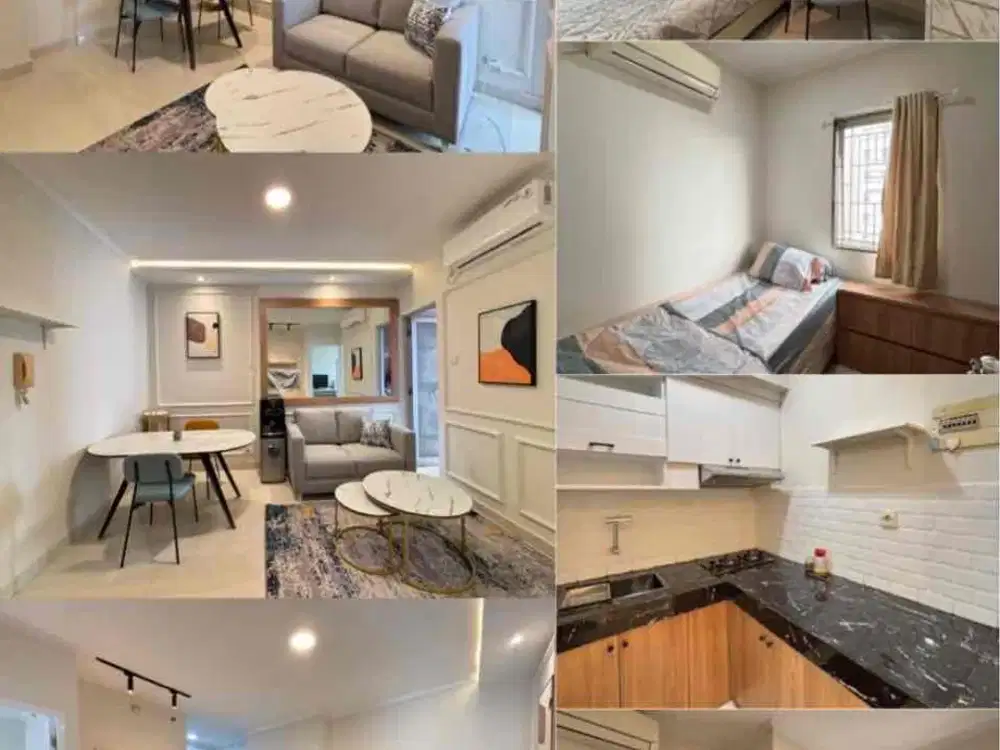 Disewakan apartemen mediterania kelapa gading bulanan full furnish