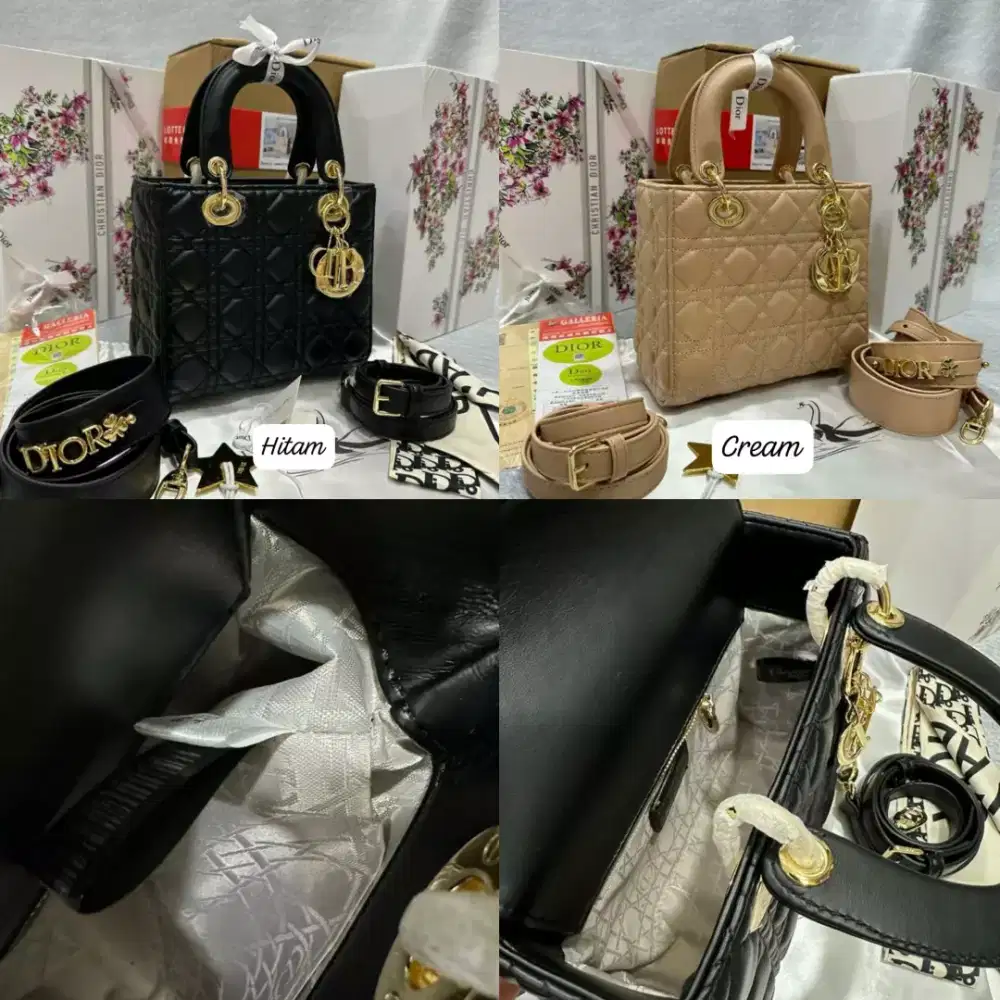 TAS Dior LADY BAG CALF LEATHER 22cm