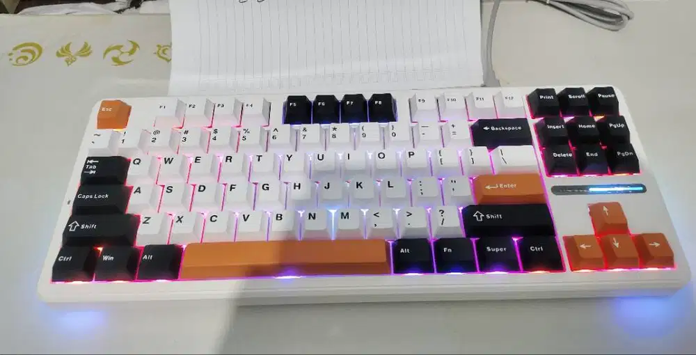 Mechanical Keyboard Gaming Aula F87 Wireless Tri Mode 3 Mode