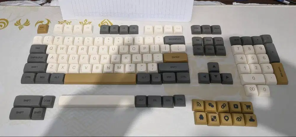 Keycaps Shimmer XDA PBT second mulus untuk mechanical Keyboard