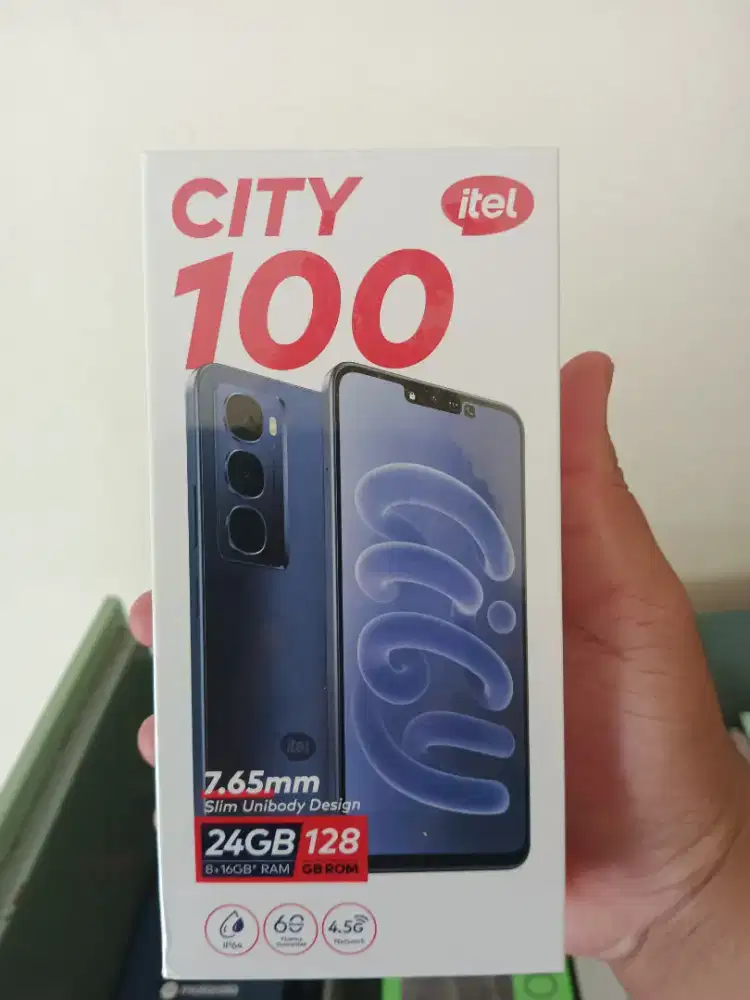 Itel City 100 8/128 Garansi resmi Indonesia