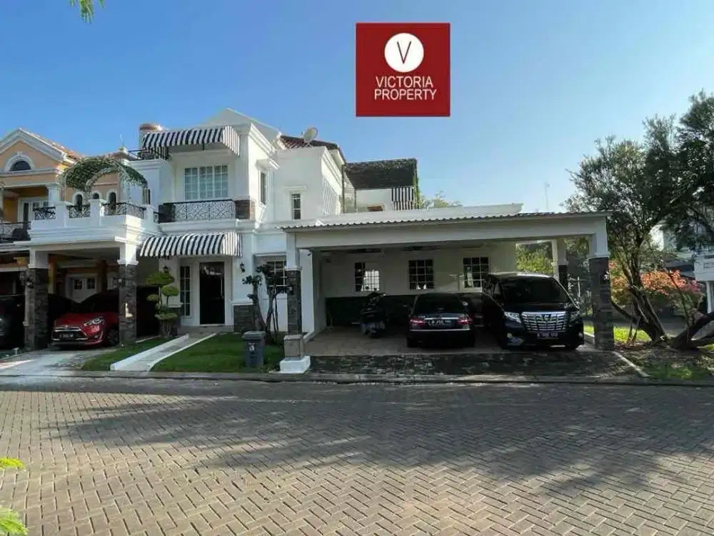 NT422 Jual Rumah Hoek Kolam Renang Raffles Hills Cibubur