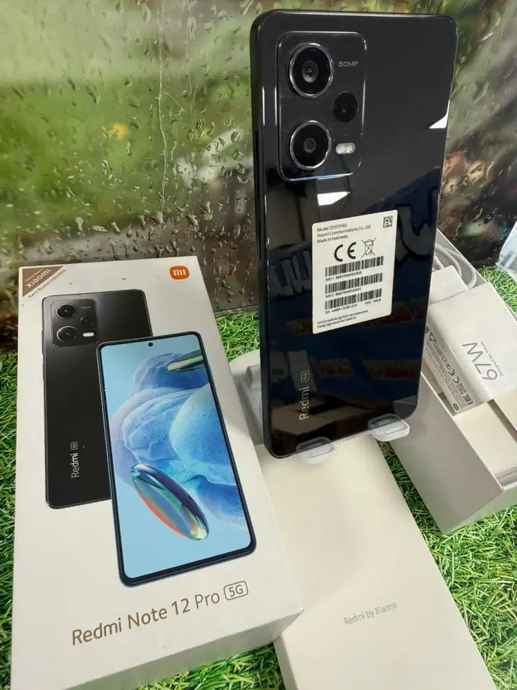 Redmi note 12pro 5G 8/256 lenkap dusbuk orig resmi lumayan mulus