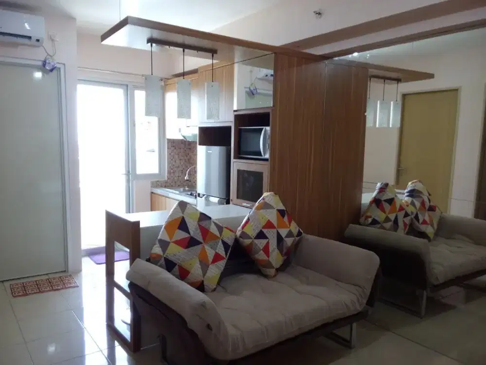 Educity Apartemen 2BR Full Furnished, Dekat Sekolah Gloria dan kampus ITS, WM, Unair C