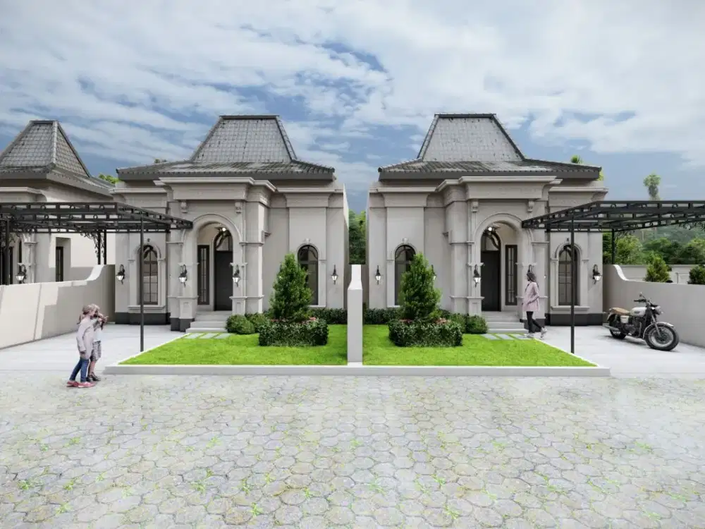 Hunian Amerika Klasik Modern, Perpaduan Mewah & Timeless dekat Jogja