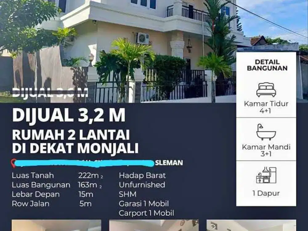 Rumah mewah bagus siap huni di jalan palagan km 4