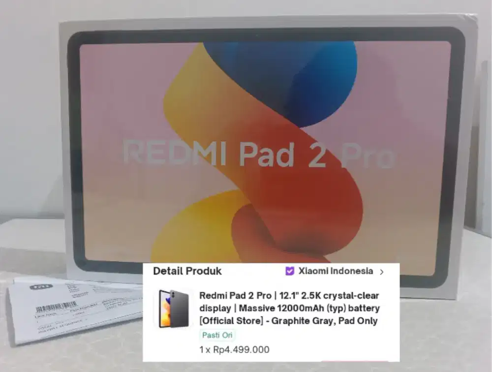 Termurah no prank new BNIB no repack redmi pad 2 pro