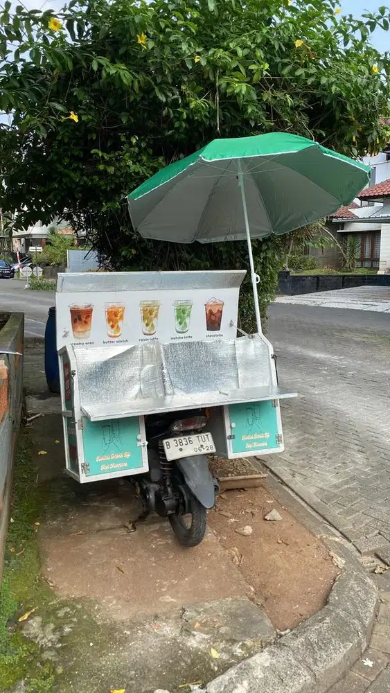 Gerobak kopi di Motor
