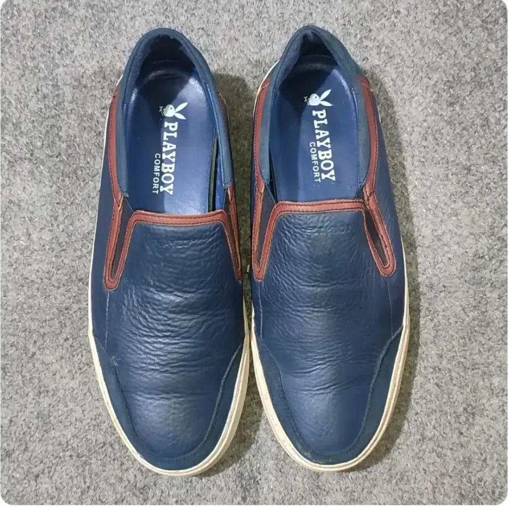 SEPATU SLIP ON KULIT PLAY BOYS ORIGINAL