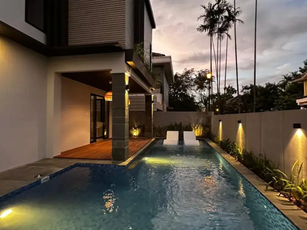 RUMAH FULL FURNISHED PRIVATE POOL Taman Bromo Lippo Karawaci