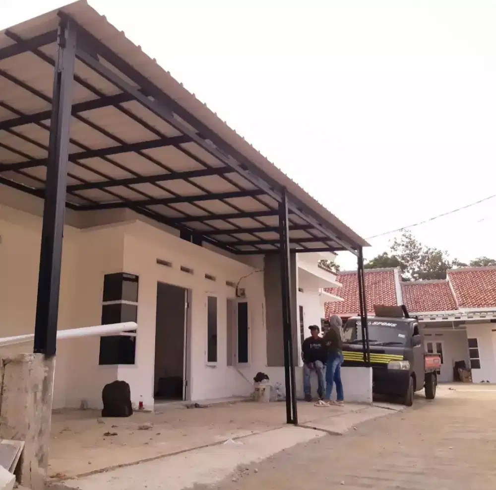 Pasang kanopi baja ringan