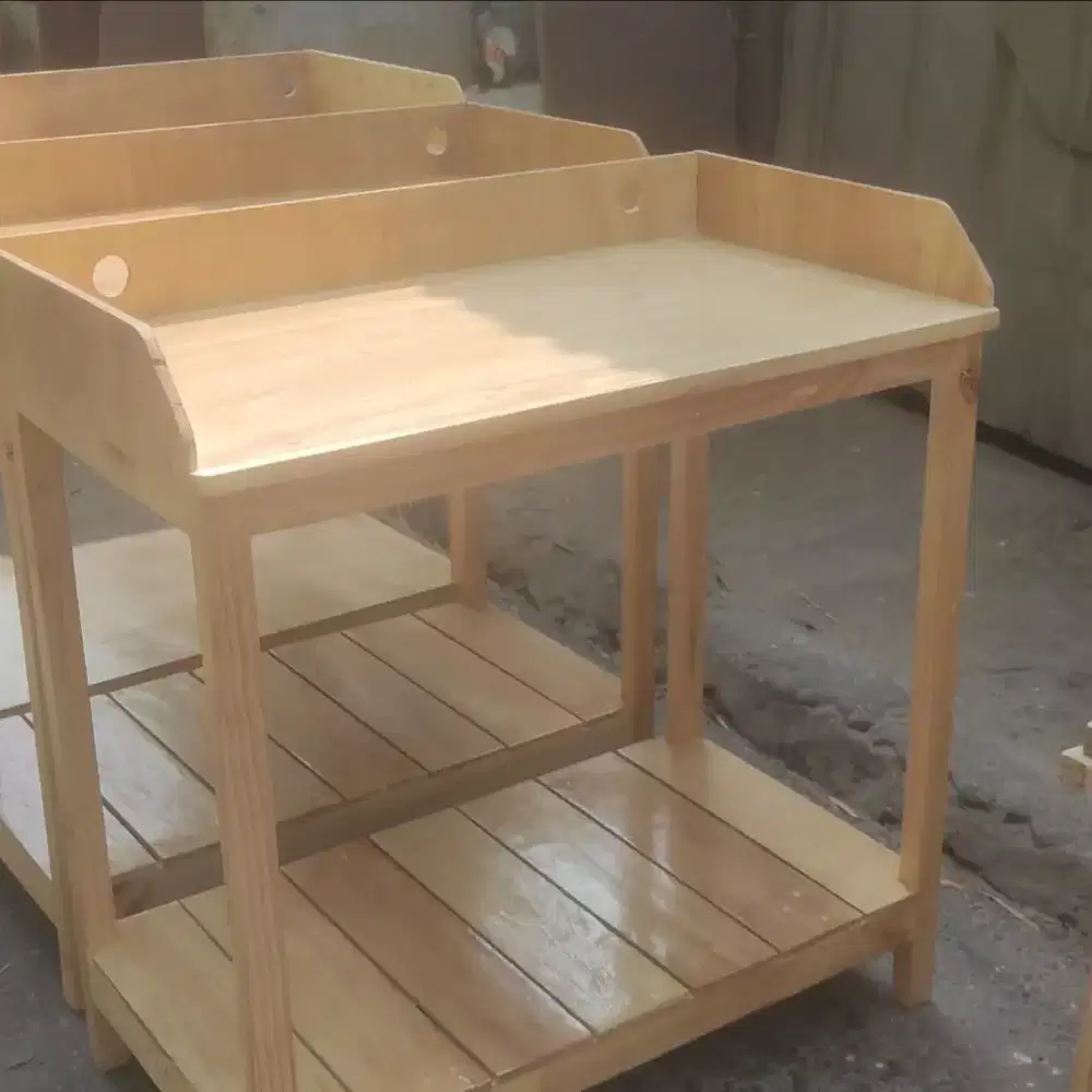 Meja kayu meja makan L45cm.P80cm.T75cm