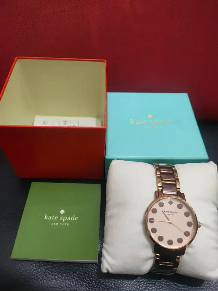 Jam tangan original kate spade gramency dot rosegold stainless stell