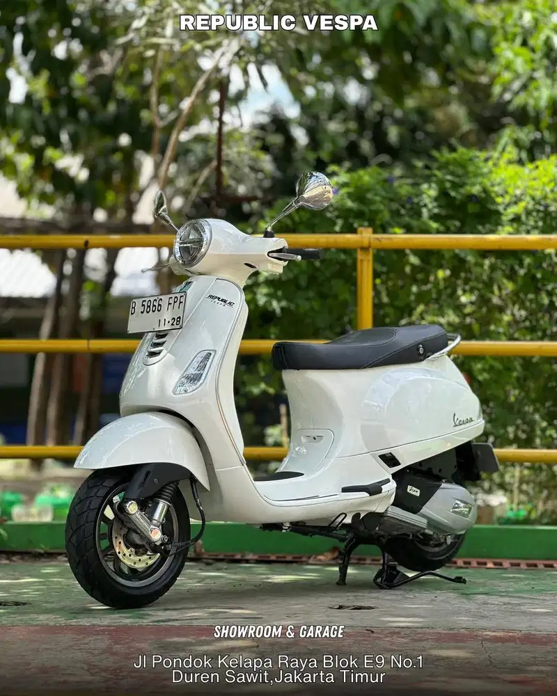 Piaggio Vespa LX 125 IGET LED FACELIFT Th 2023 WARNA WHITE FAVOURITE C