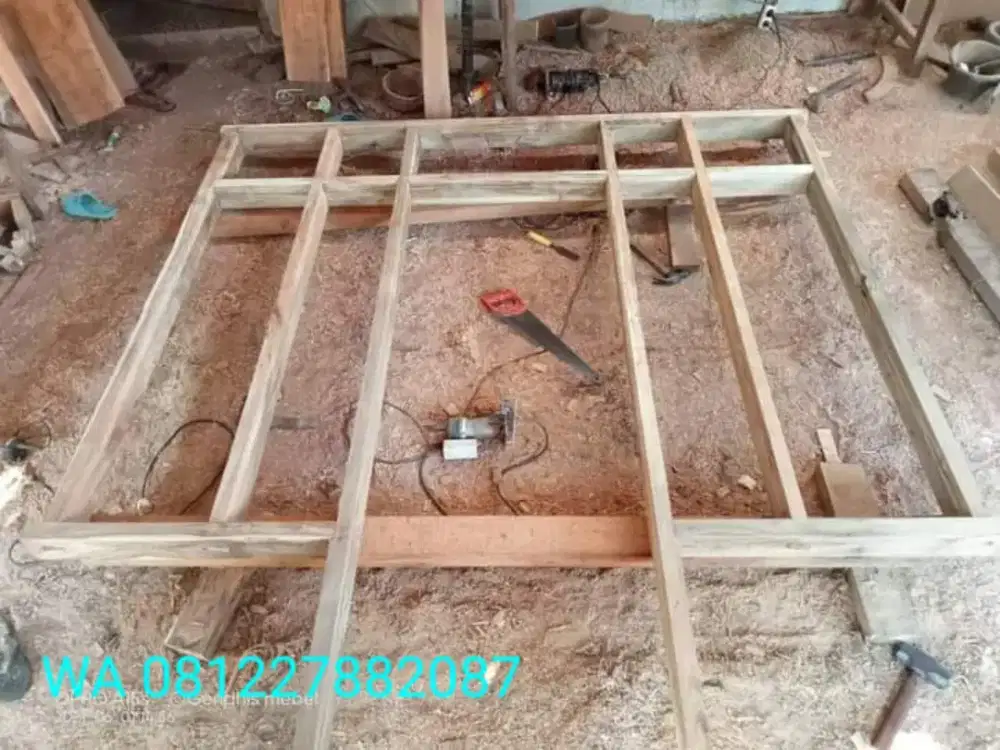 Jual kusen bahan kayu mahoni dan jati
