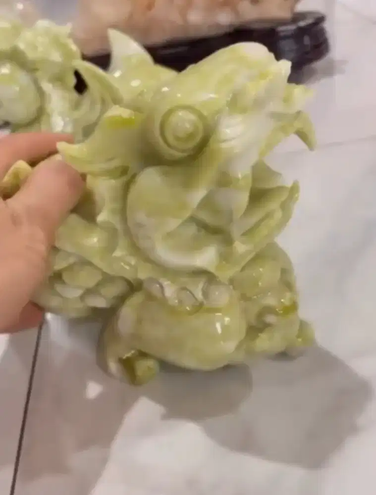 KOLEKSI pribadi GIOK Sepasang singa Boss