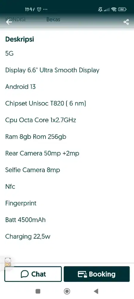 NUBIA NEO 5G RAM 8+10/256 BEKAS