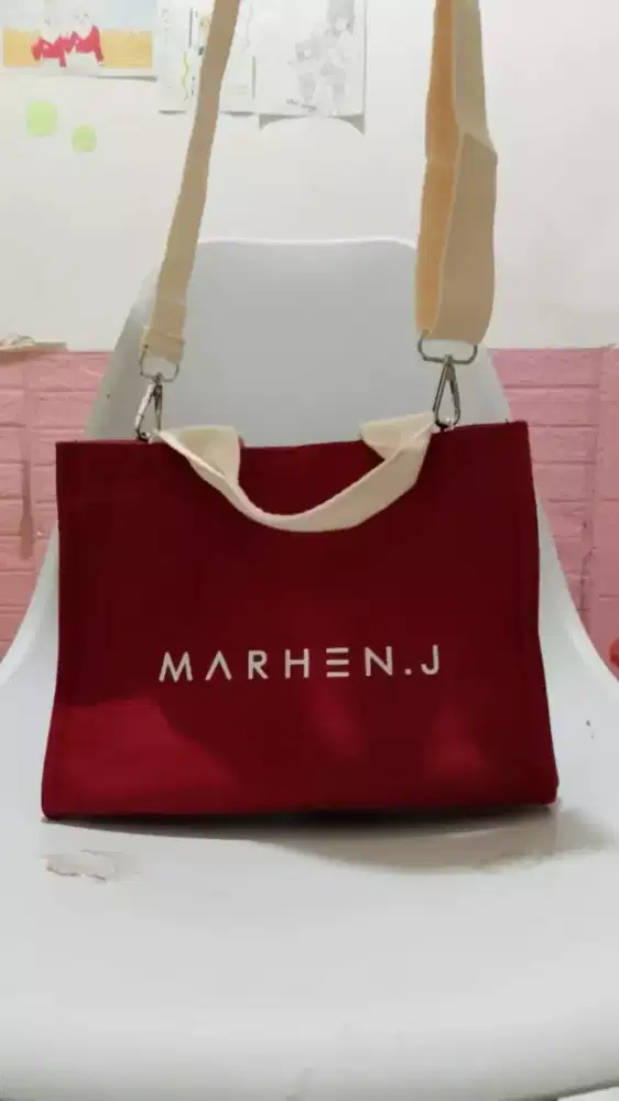 Tas wanita red marhen J, ori, new, Sleman Yogyakarta