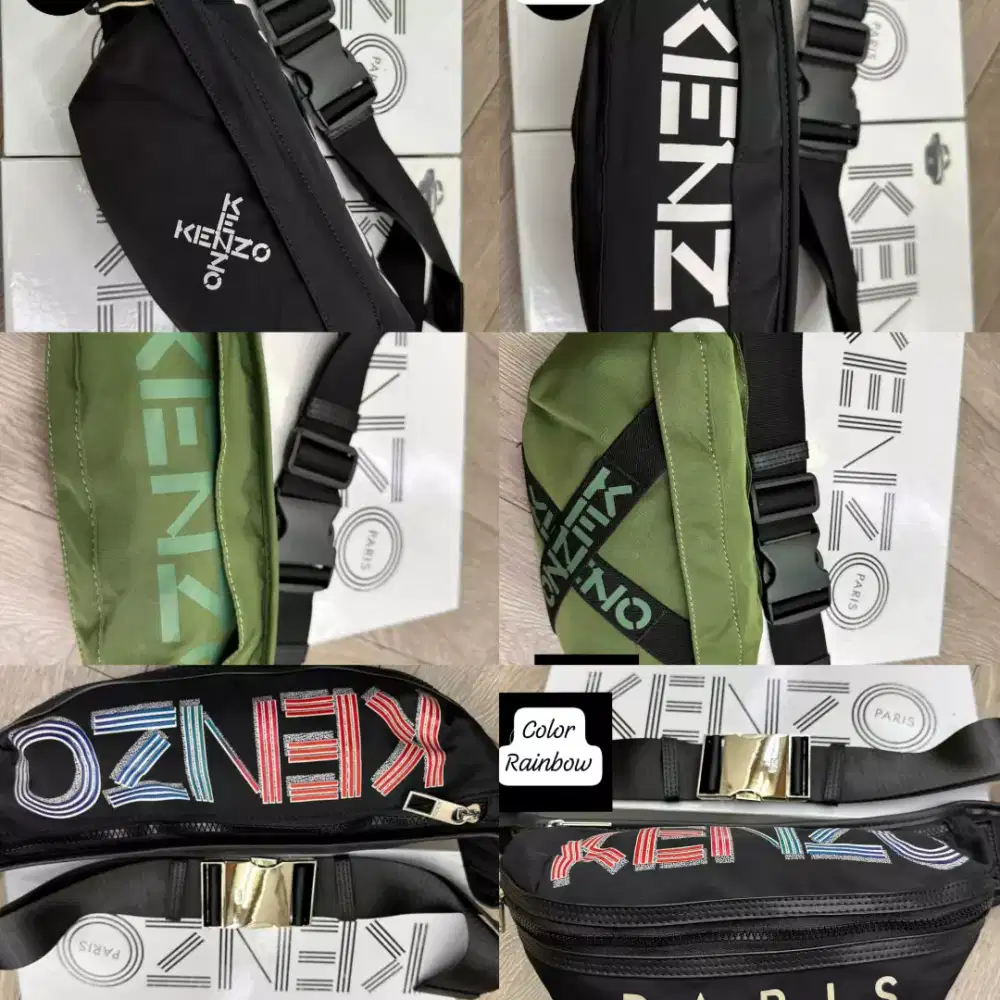 Tas kenzo waistbag pria model keren ready 3model
