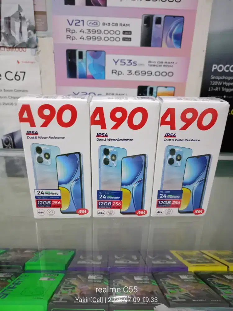 Itel A90 4+8/256 GB IP54 Camera 13 MP Batre 5200 mAh Garansi Resmi