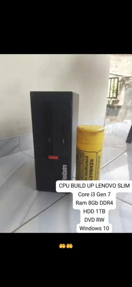 CPU KOMPUTER BUILD UP LENOVO SLIM CORE I3 GEN 7 RAM 8GB DDR4 HDD 1TB
