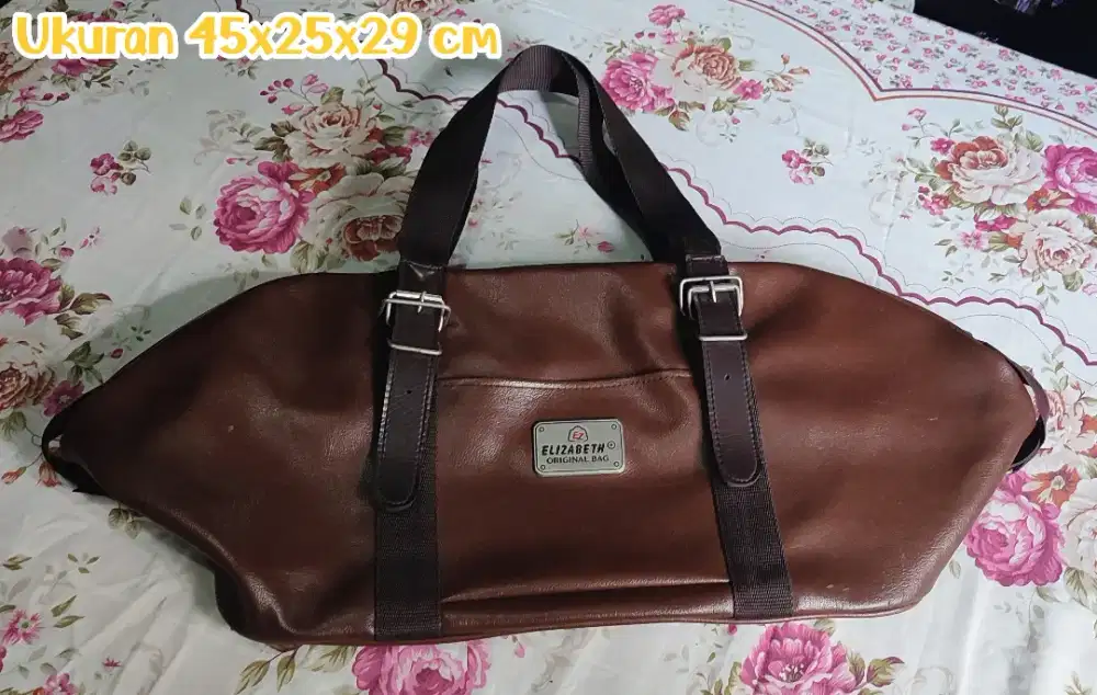 Tas kulit travel Elizabeth Ori seken berkualitas
