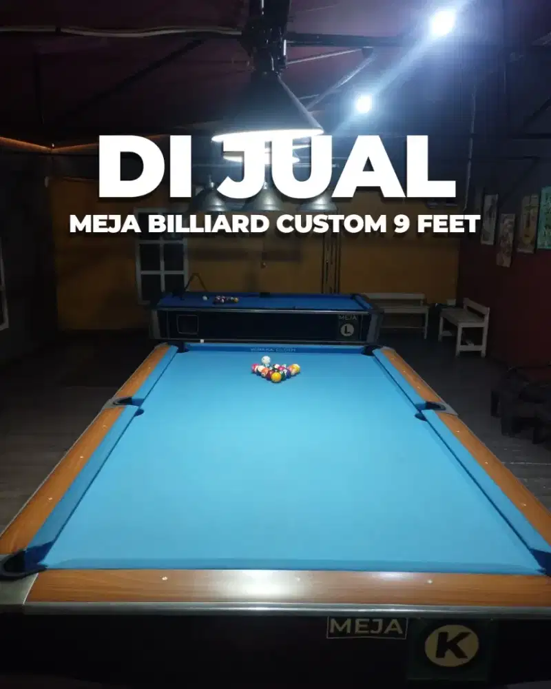 MEJA BILLIARD CUSTOM 9 FEET