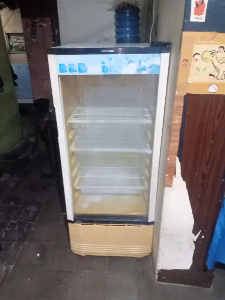 Jual showcase merk Polytron 3 thap dngin merata mesin ori bisa diantar