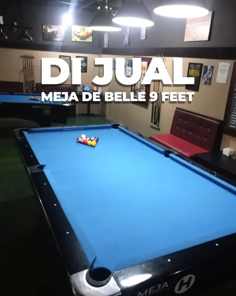 MEJA BILLIARD DE BELLE 9 FEET