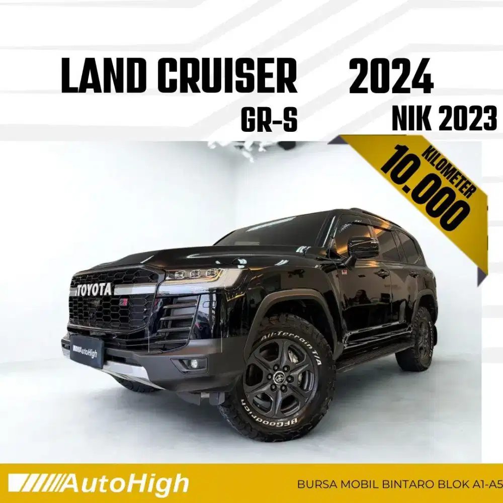 DP10% [Km10.000] Land Cruiser GR 2023 Black Reg 2024 #AUTOHIGH