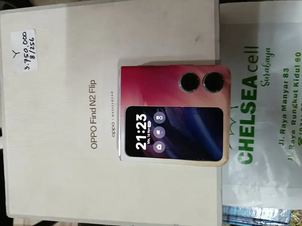 Murah hp Oppo find N2 Flip 5G 12/256 lkp grs resmi, bs TT