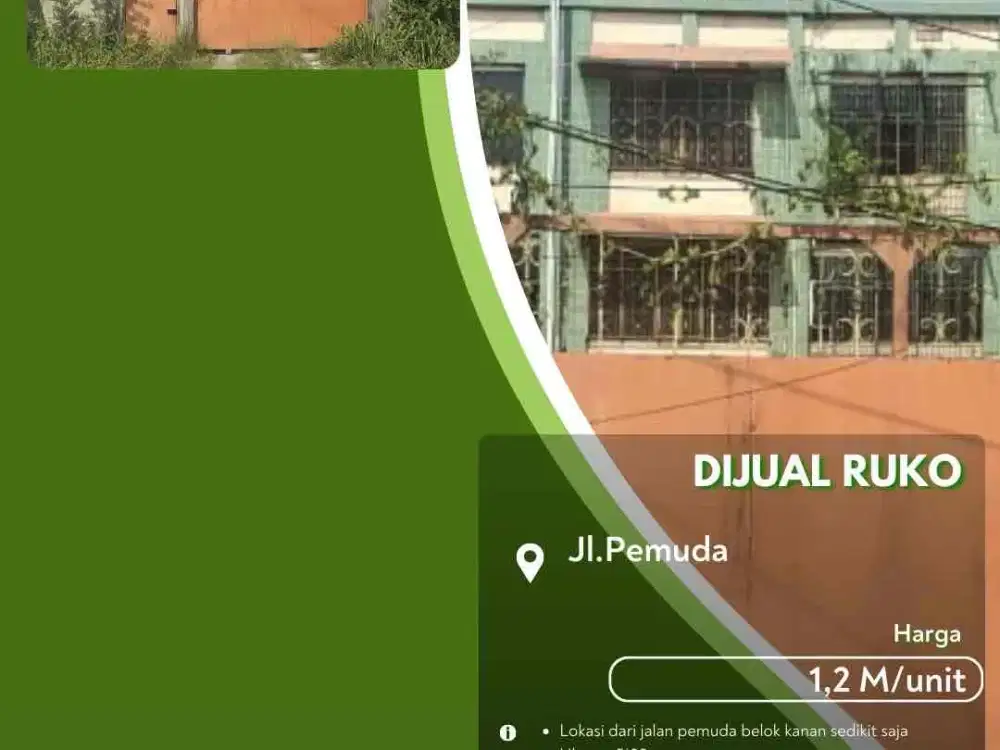 Dijual Cepat Ruko 3 Unit Daerah Pemuda Siap Usaha Beli Bisa Per Unit!