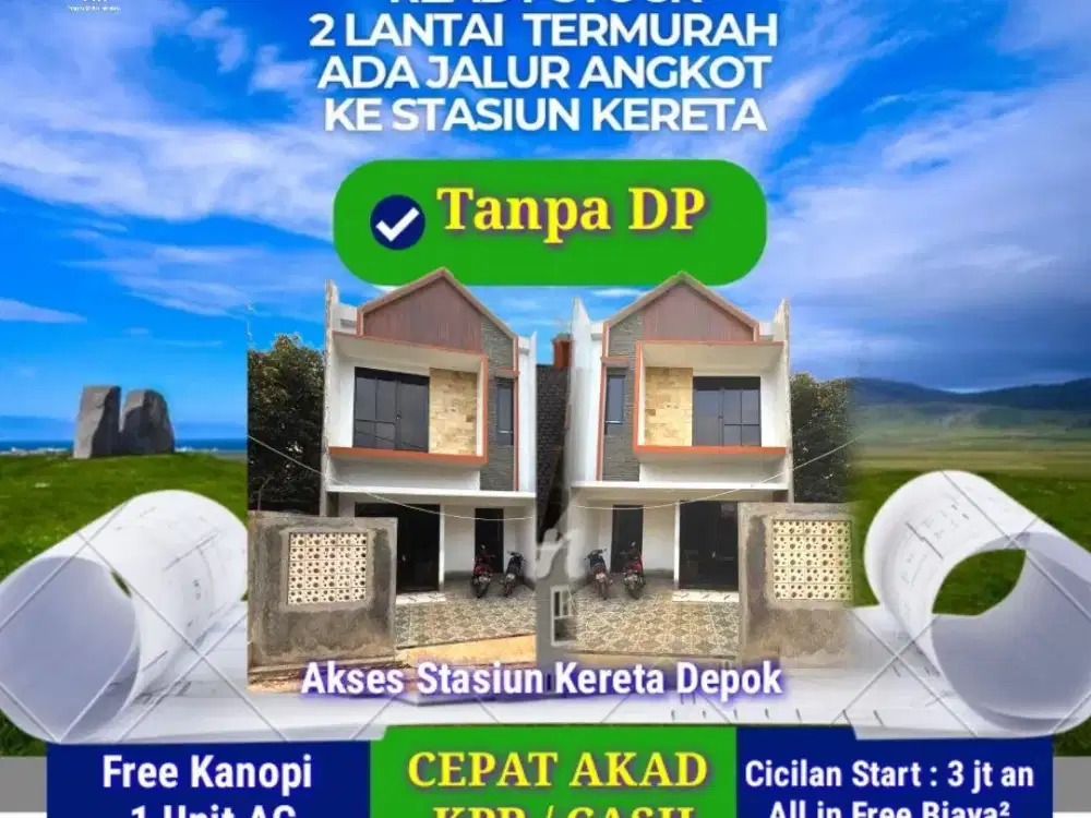 PM25.Rumah Murah Ready Stock Tanpa Dp Ckp Booking 2Jt All in di Citayam