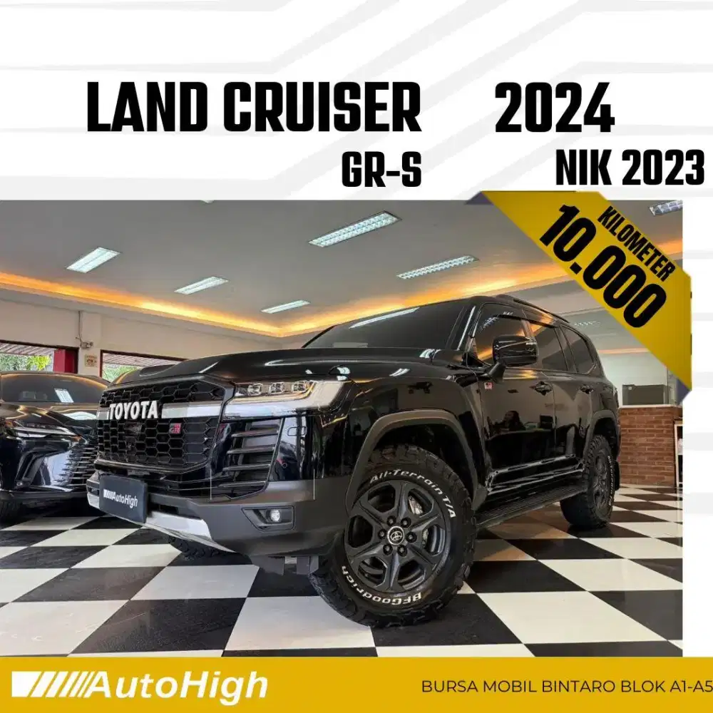 DP10% [Km10.000] Land Cruiser GR 2023 Black / VXR Reg 2025 #AUTOHIGH