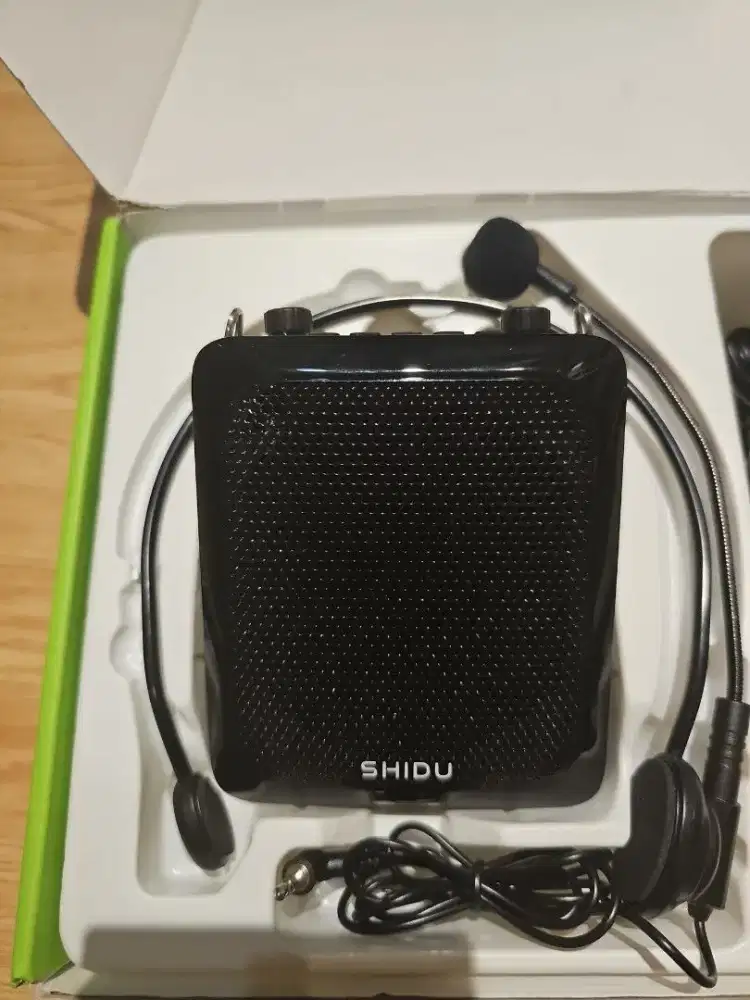 Amplifier suara portabel SHIDU mikrofon bluetooth speakee pelatih guru