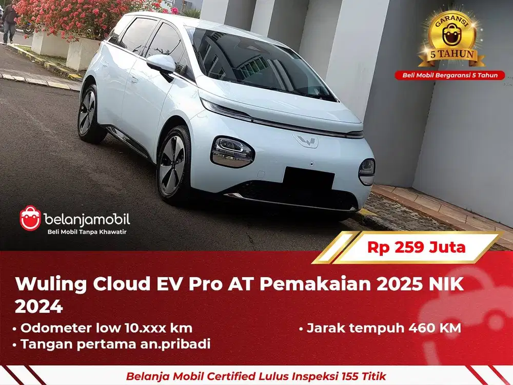 [ GARANSI 5TH ] Wuling Cloud EV Pro AT 2024 2025