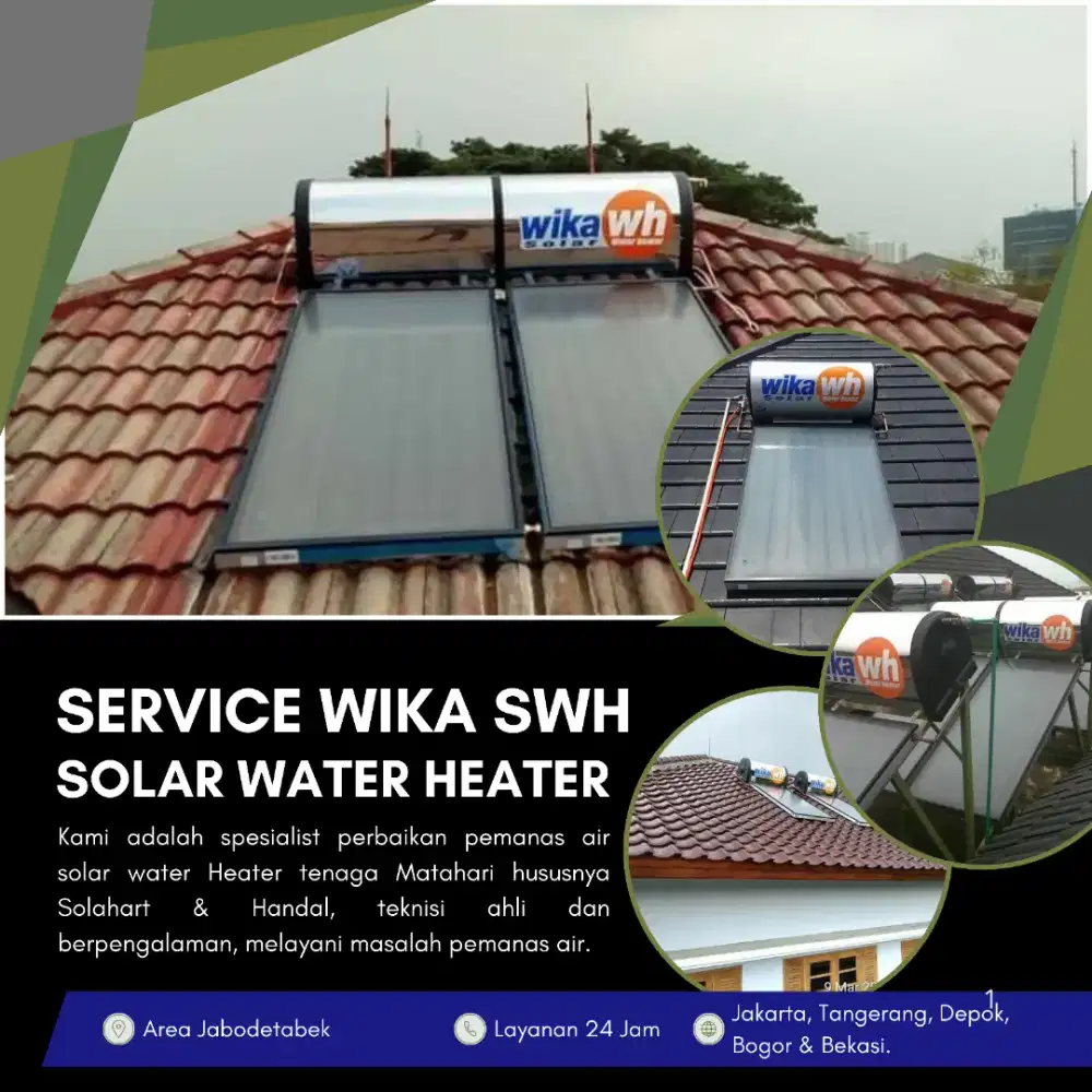 Jasa Service Pemanas Air Wika SWH Solar Water Heater