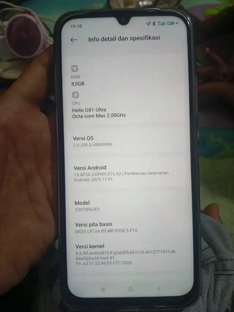 Redmi 15C Ram 8/256 GB