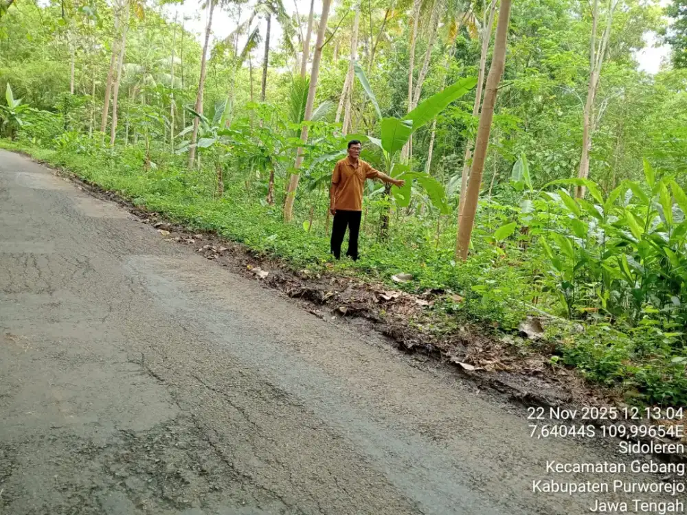 Jual tanah di Gebang Purworejo