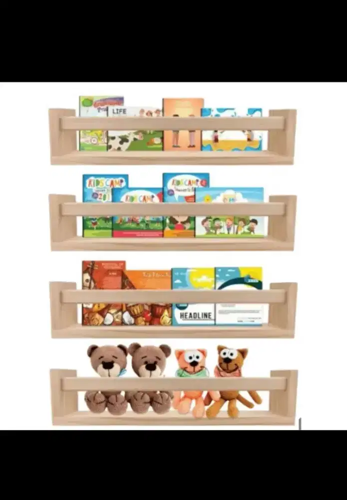 RAK BUKU DINDING NEW 15K