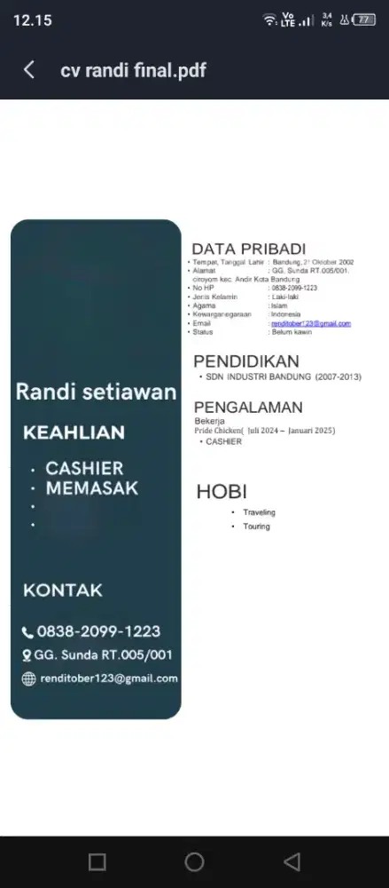 Mencari pekerjaan tampa ijasah