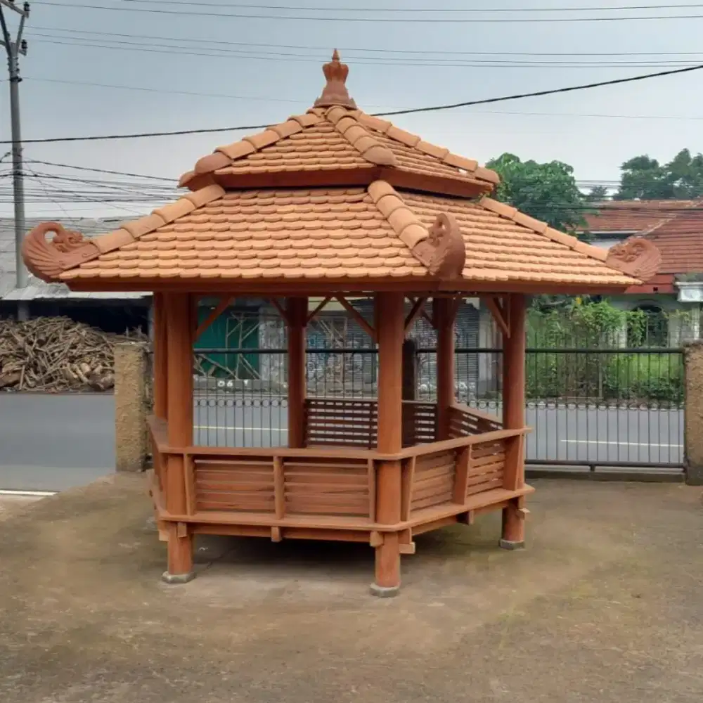 Jual Saung Gazebo - Saung Bambu - Saung Kelapa
